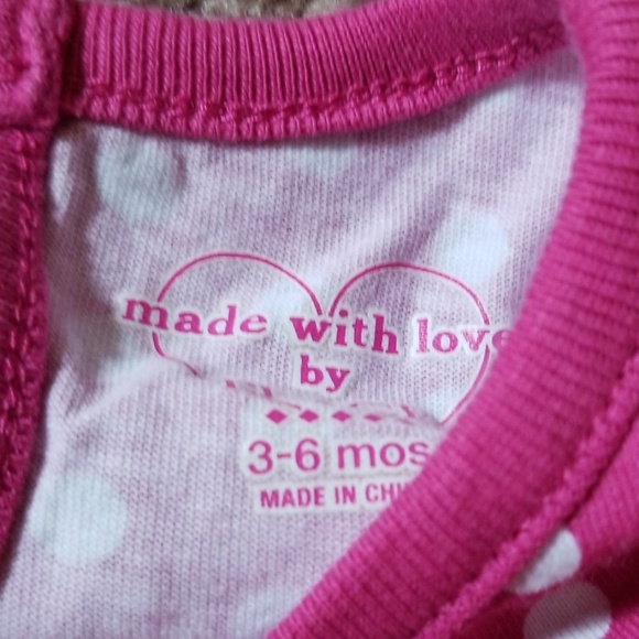 Lot of 3 long sleeve baby girl 3-6 months onesies - Picture 4 of 4